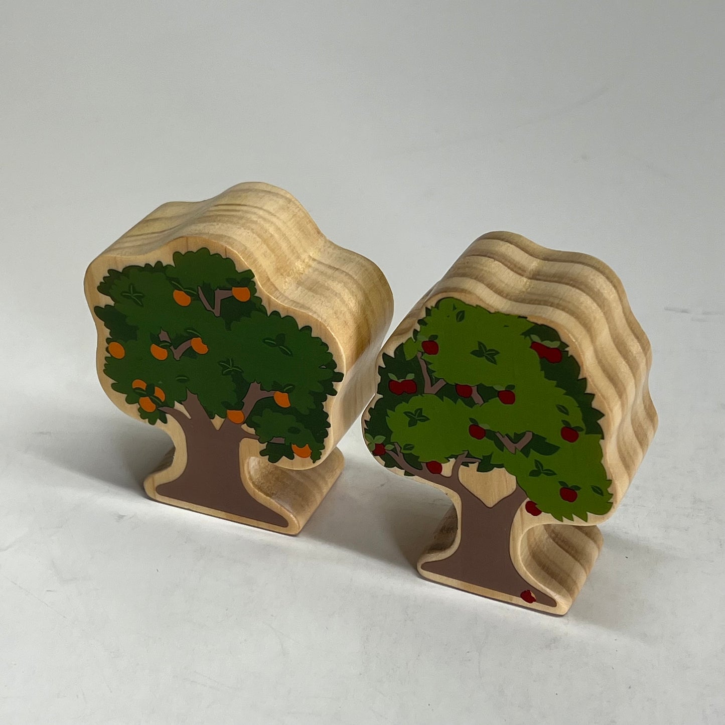 KAPLAN Four Seasons Double Sided Wood Trees Set 12 Piece Set Green 37395
