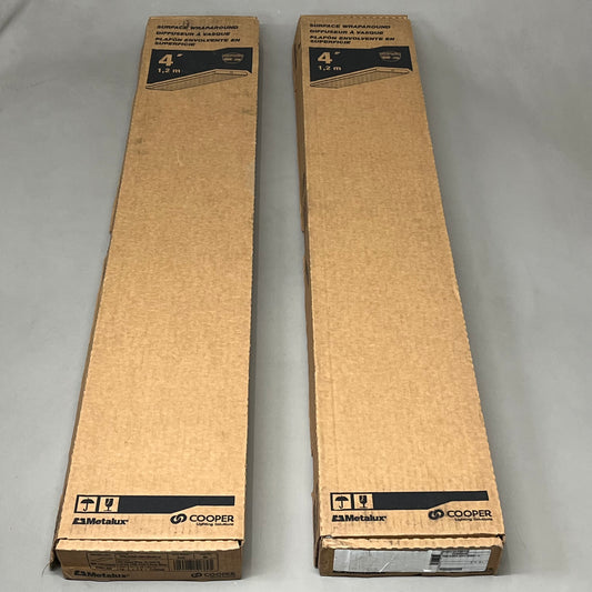 COOPER LIGHTING (2 PACK) Surface Commercial Wraparound 120-277V 4' 11867348