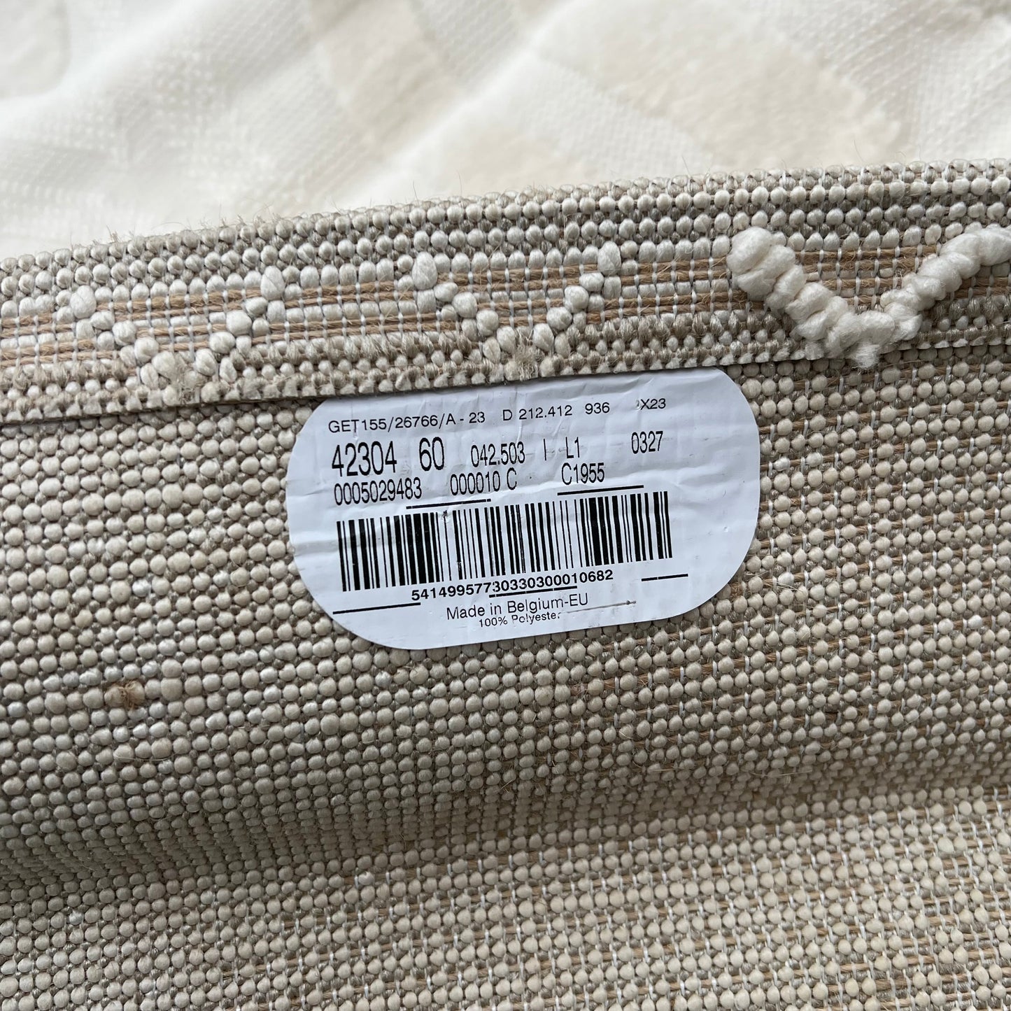 ZA@ GERTMENIAN Sedona Area Rug Boynton Multi-texture 7' X 10' Tan/White G19548