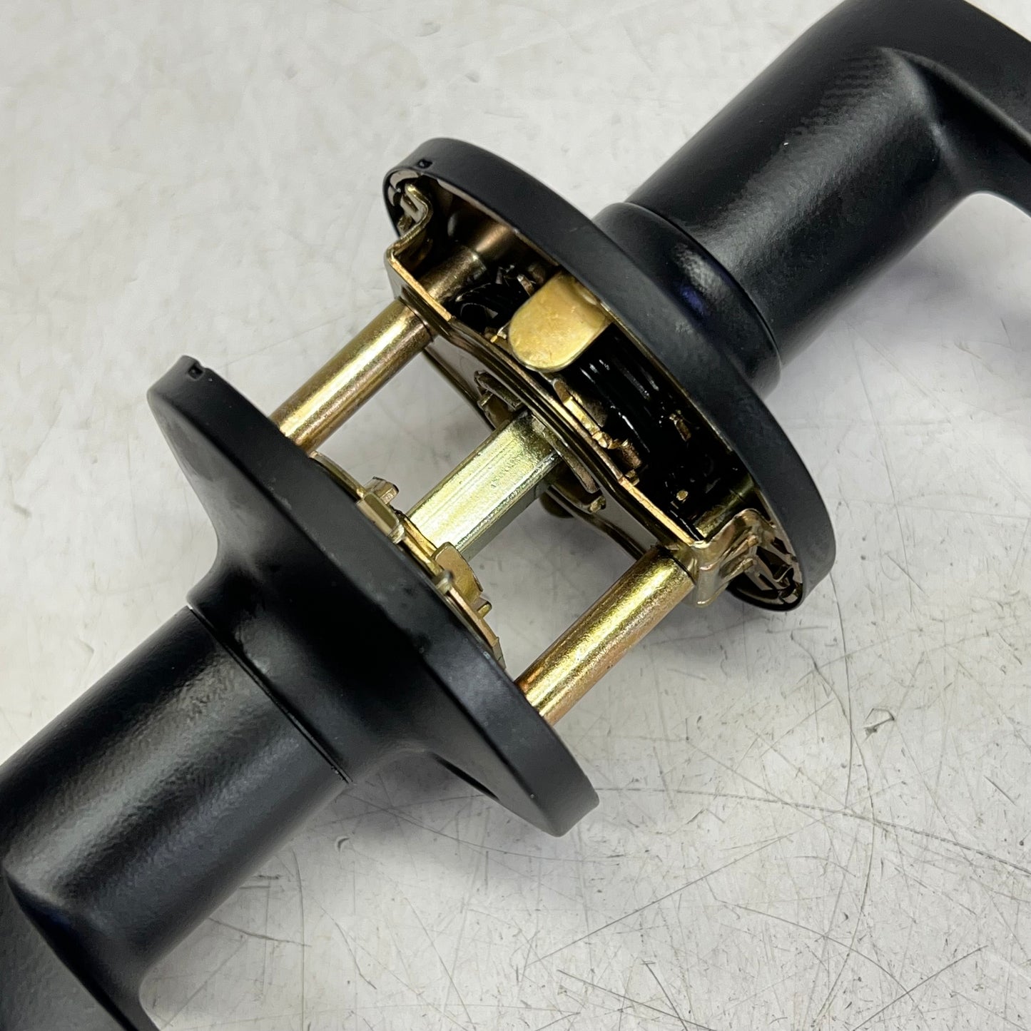 KWIKSET Layton Privacy Levers Adjustable Backset  Matte Black 9SL30000-095