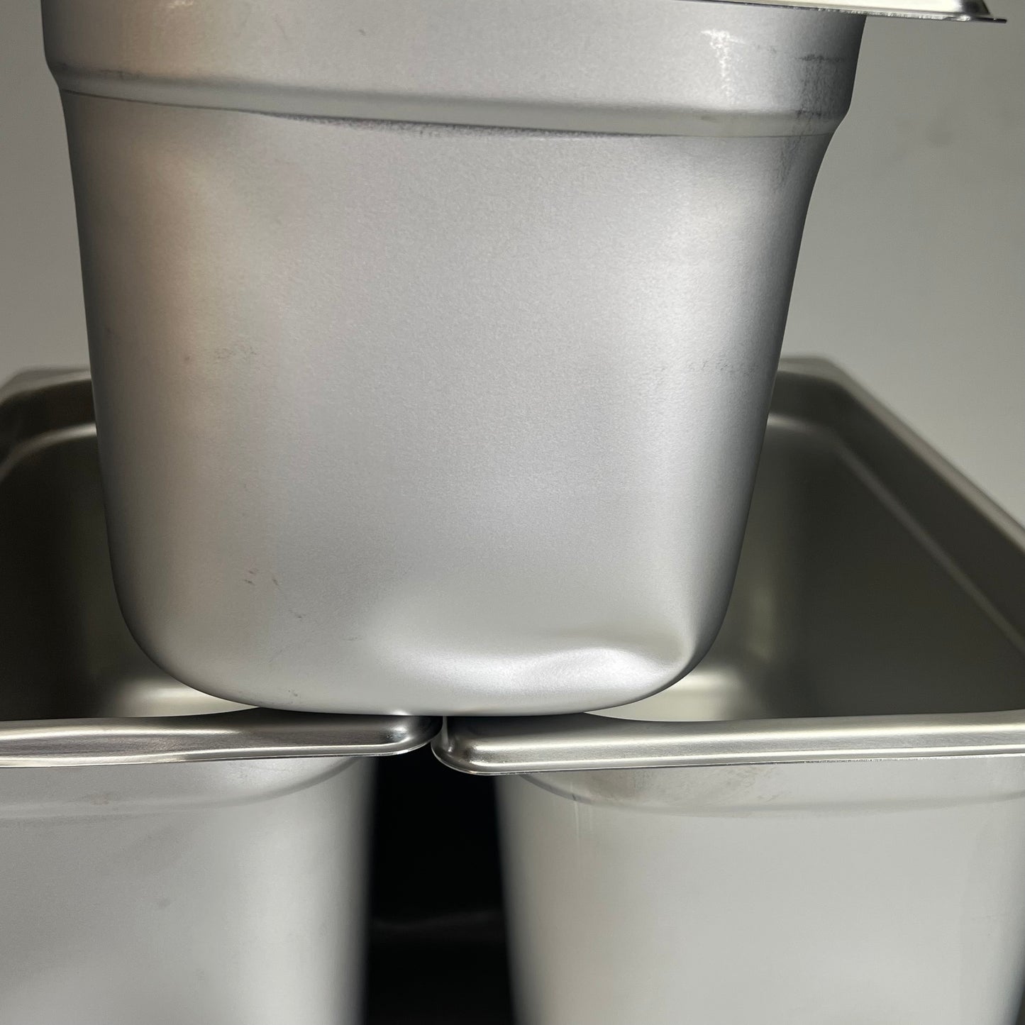 ZA@ WINCO (6 PACK) Steam Table Pans Stainless Steel 1/3 Size 6" Deep SPJL-306 (As-is) Dented