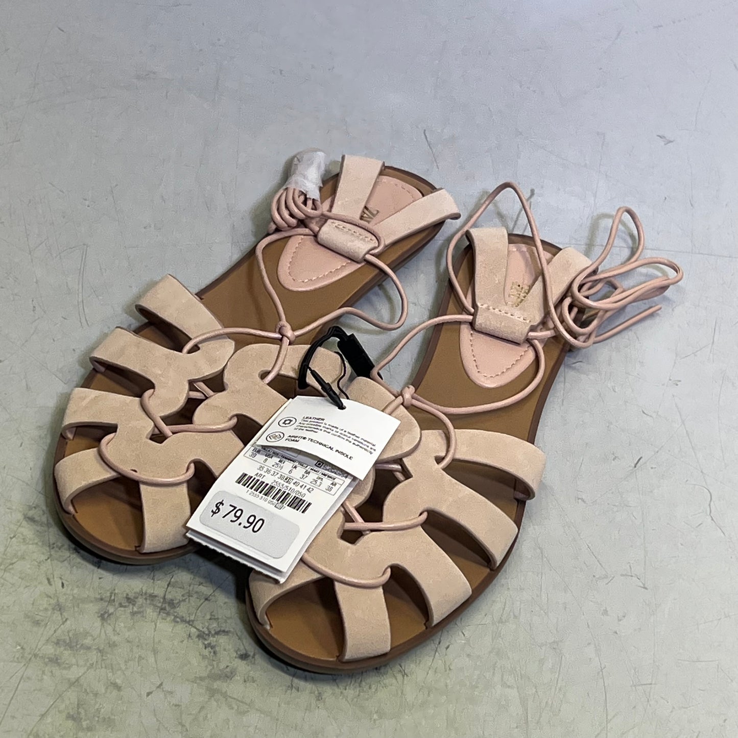ZA@ ZARA Lot Of Assorted Open Toe Sandal Women's Sz EU 39 / US 8.5 Brown/Black/Tan