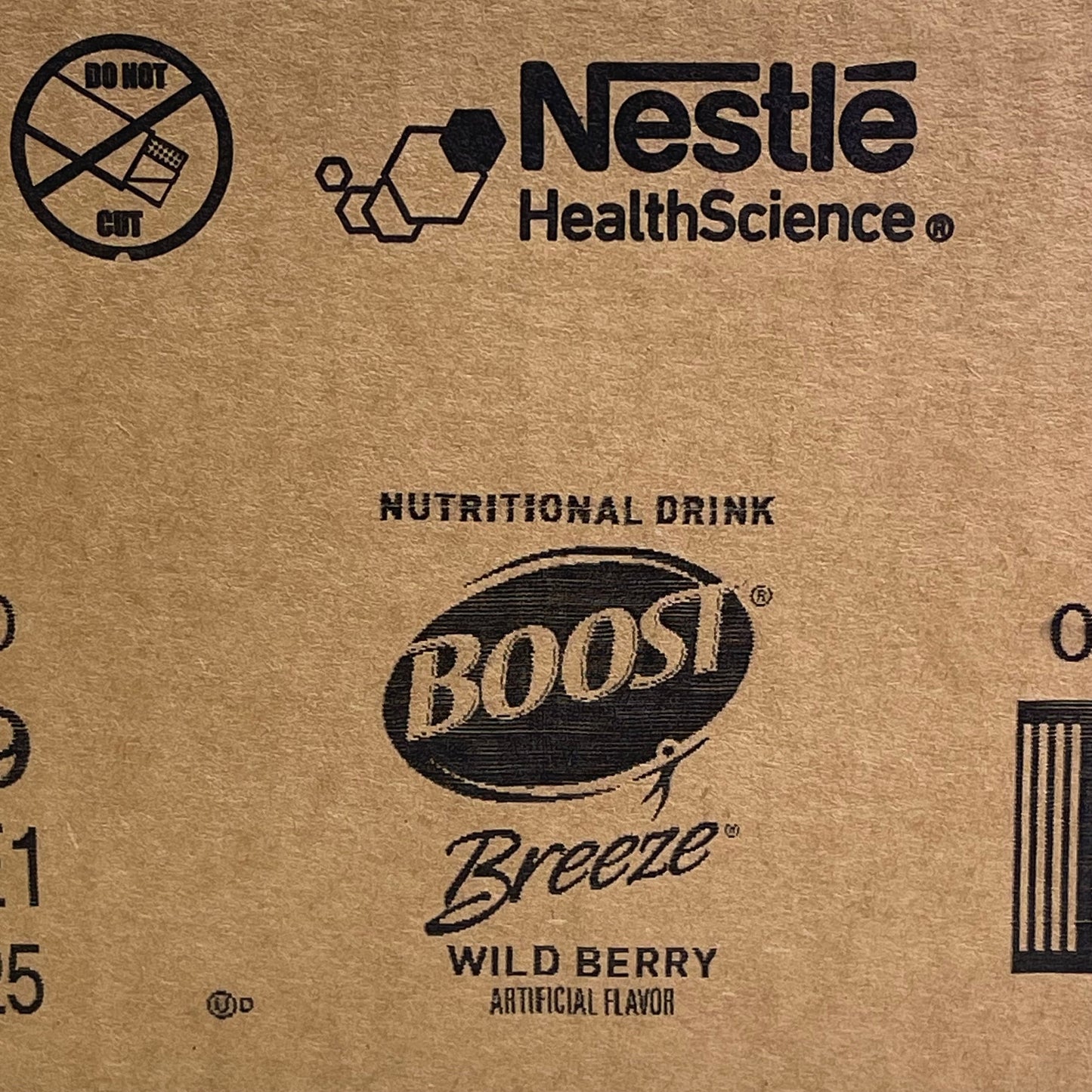 ZA@ NESTLE (24 Pack) Boost Breeze Wild Berry Flavor 8 fl oz BB 12/25 E