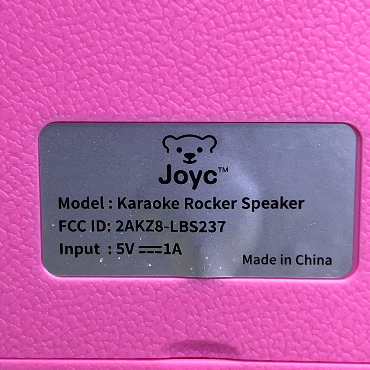 JOYC Mic Drop Karaoke Machine With 2 Wireless Mics & RGB Lights 2AKZ8-LBS237