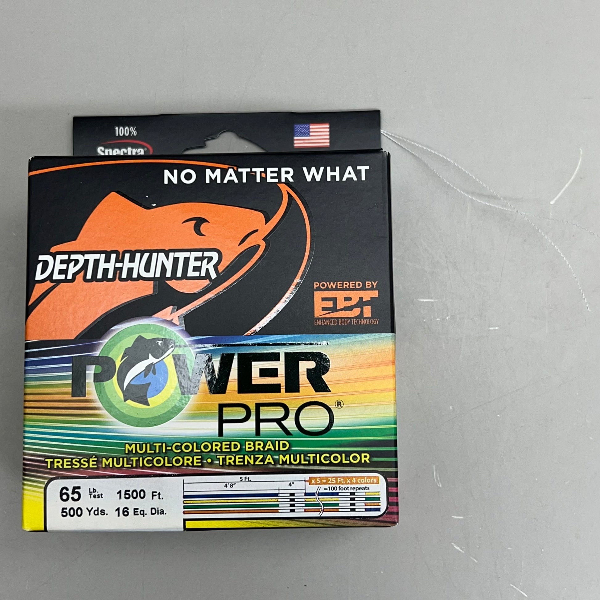 powerpro depth hunter braided fishing line POWER PRO Microfilament Braided Fishing Line 65lbsx1500FT Multicolor 2 – PayWut