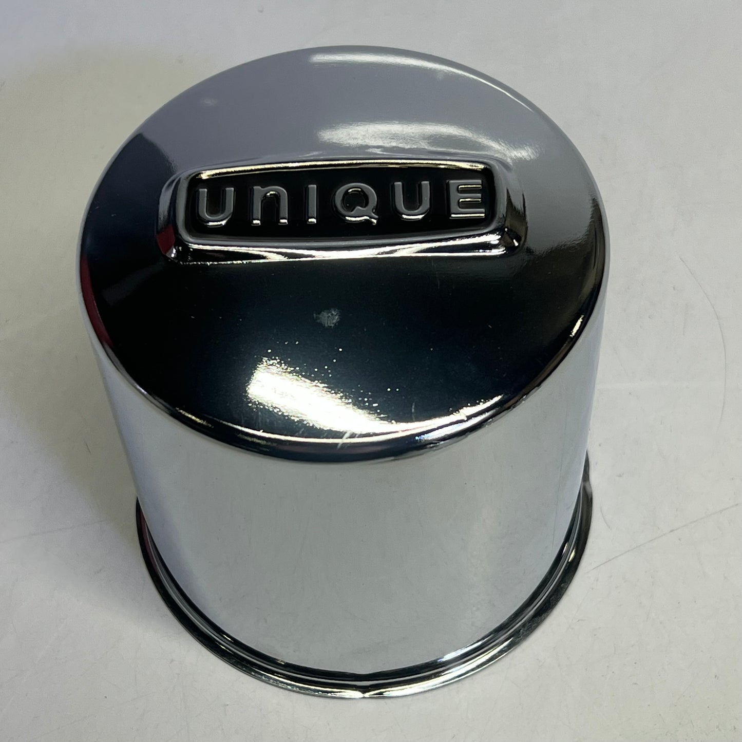 UNIQUE (SET OF 3) Metal Wheel Center Caps 4"x4.5" Chromed A-SC4280EB