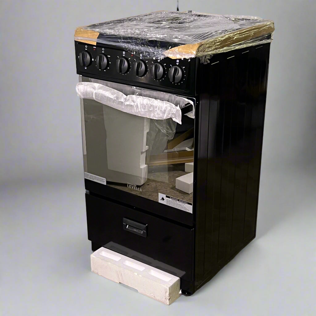 ZA@ PREMIUM LEVELLA  Freestanding Electric Range 240V PRE2027GB Sz 19.5" x 25.2" x 39.3" Black (New)