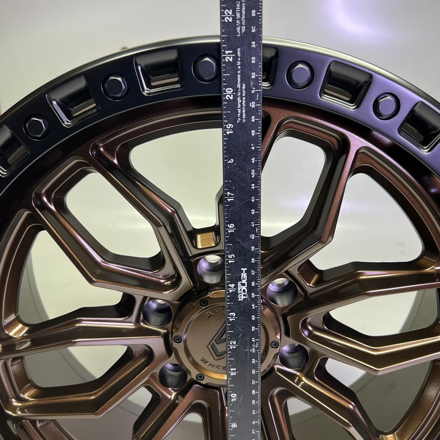 ARENA WHEEL Battle Wheel 20" x 9", Stud Circle: 6 x 139.7 Smoke Bronze Center Satin Black Lip A109