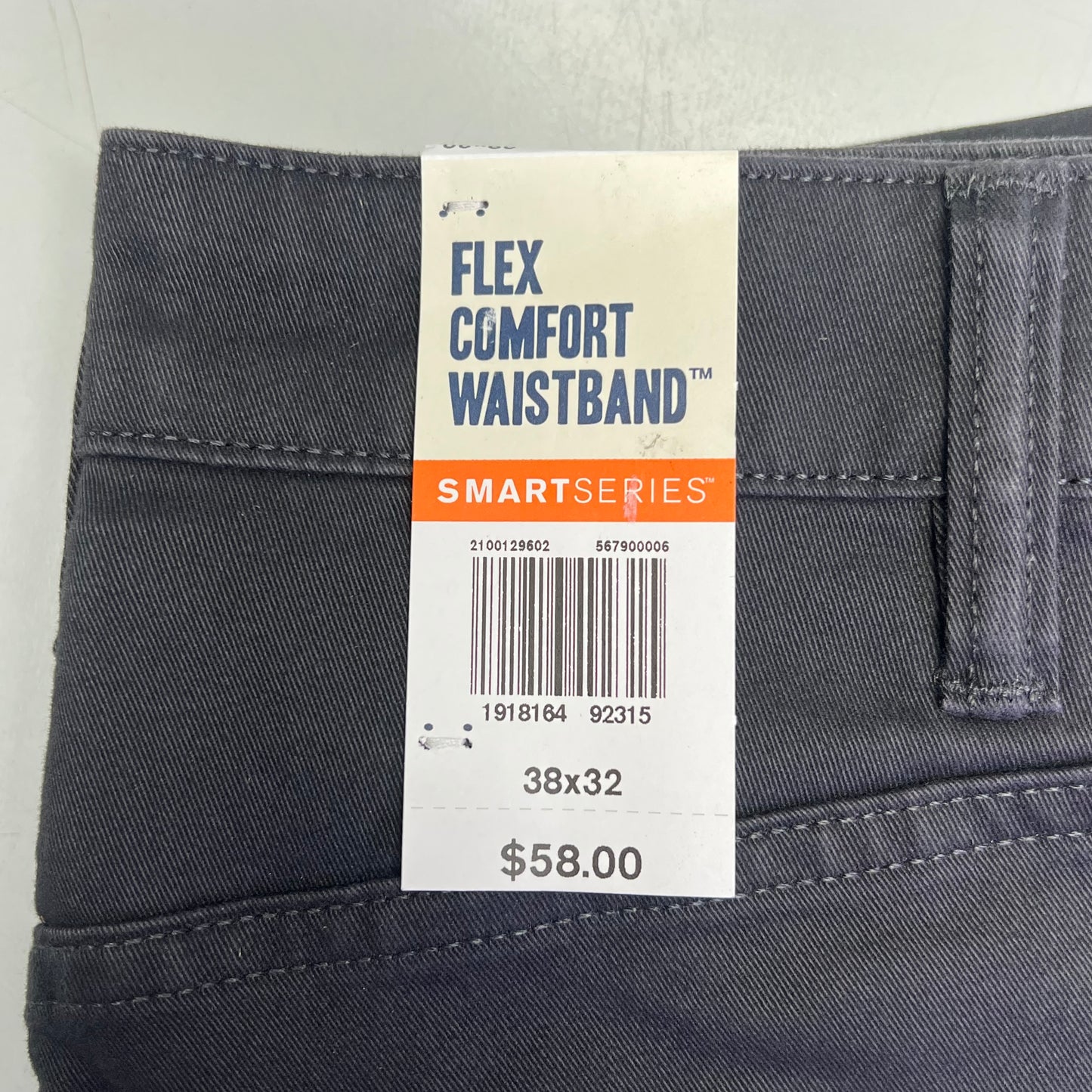 DOCKERS All Seasons Tech Straight Fit Jean Cut Pant Men's Sz 38x32 Steelhead