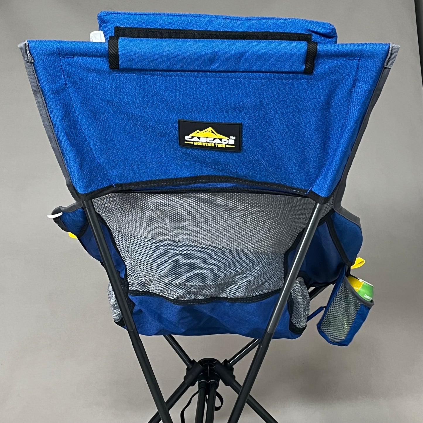 CASCADE Mountain Tech Outdoor High Back Lightweight Camp Chair Blue New/No Box