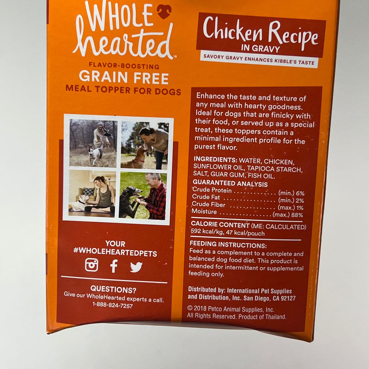 ZA@ WHOLE HEARTED (2 PACK, 6 EACH) Grain Free Meal Topper For Dogs Chicken Recipe BB 03/28