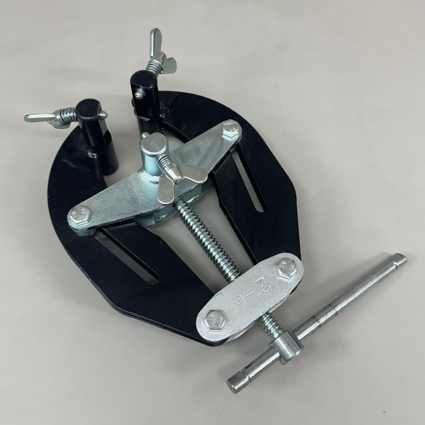 SAWYER MFG Qwik Clamp For Hi-Lo Fittings,Tees & Flanges 2"-6" Pipe Black/Chrome