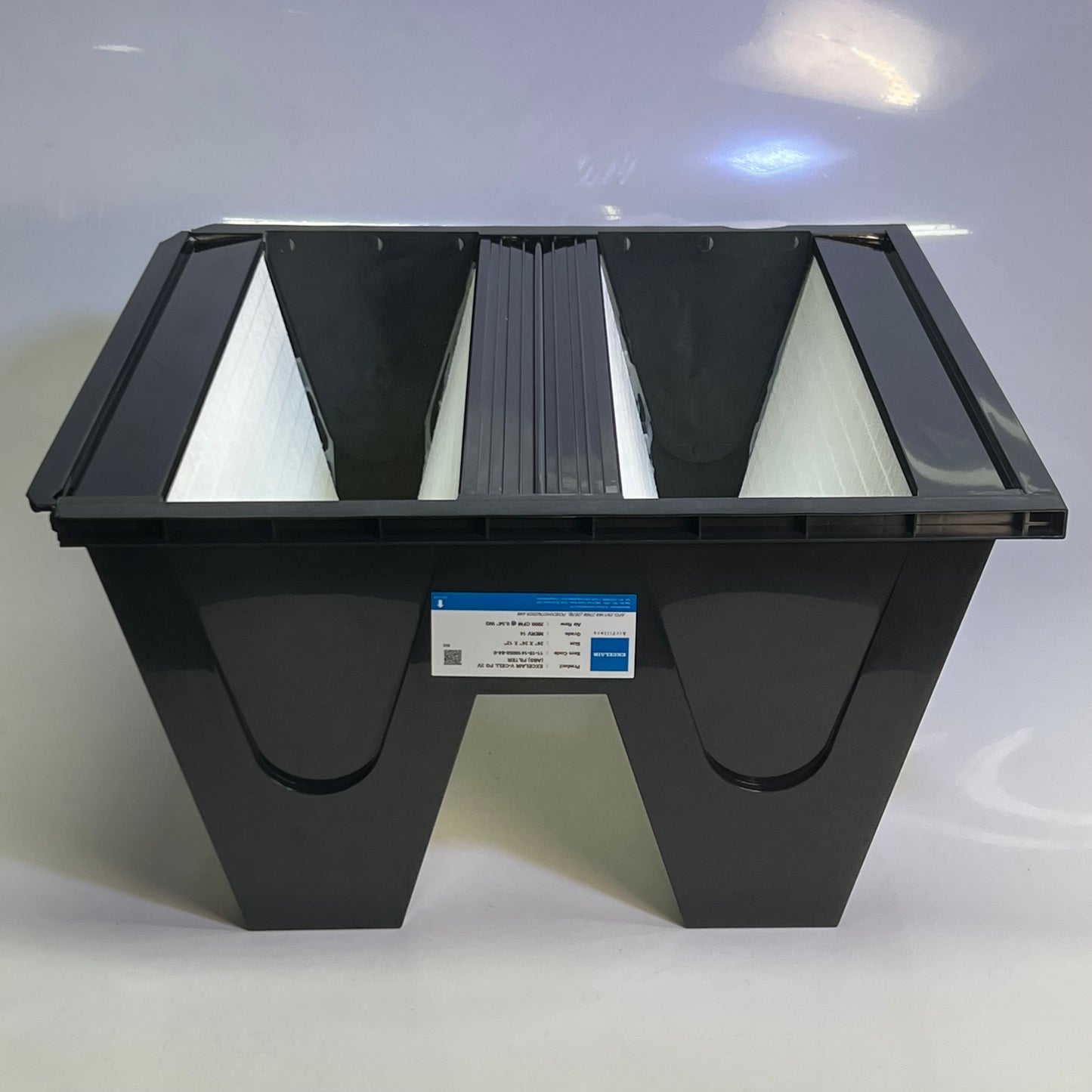 ZA@ EXCELAIR Air Filter V-CELL FG 2V Sz 24" x 24" x 12" (AS-IS, A Little Damage in the Corners)