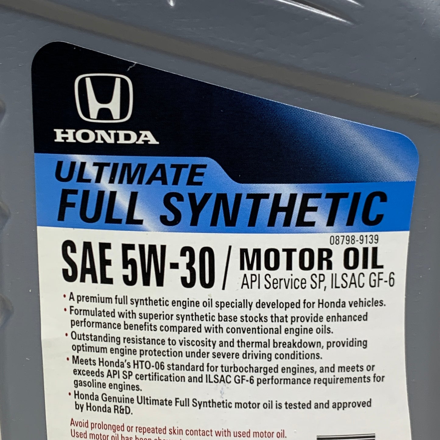 HONDA (3 PACK) Genuine Ultimate Full Synthetic SAE 5W-30 Advanced Protection