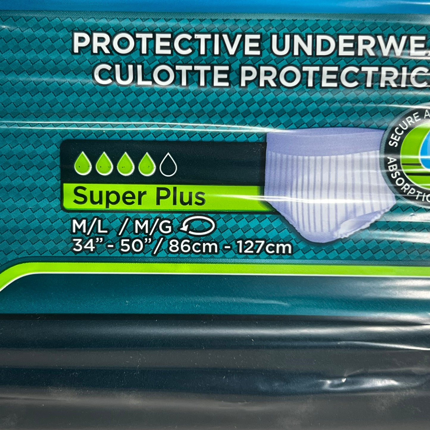 TENA (16 PACK) Men Super Plus Underwear, Heavy Absorbency M White 34987-25