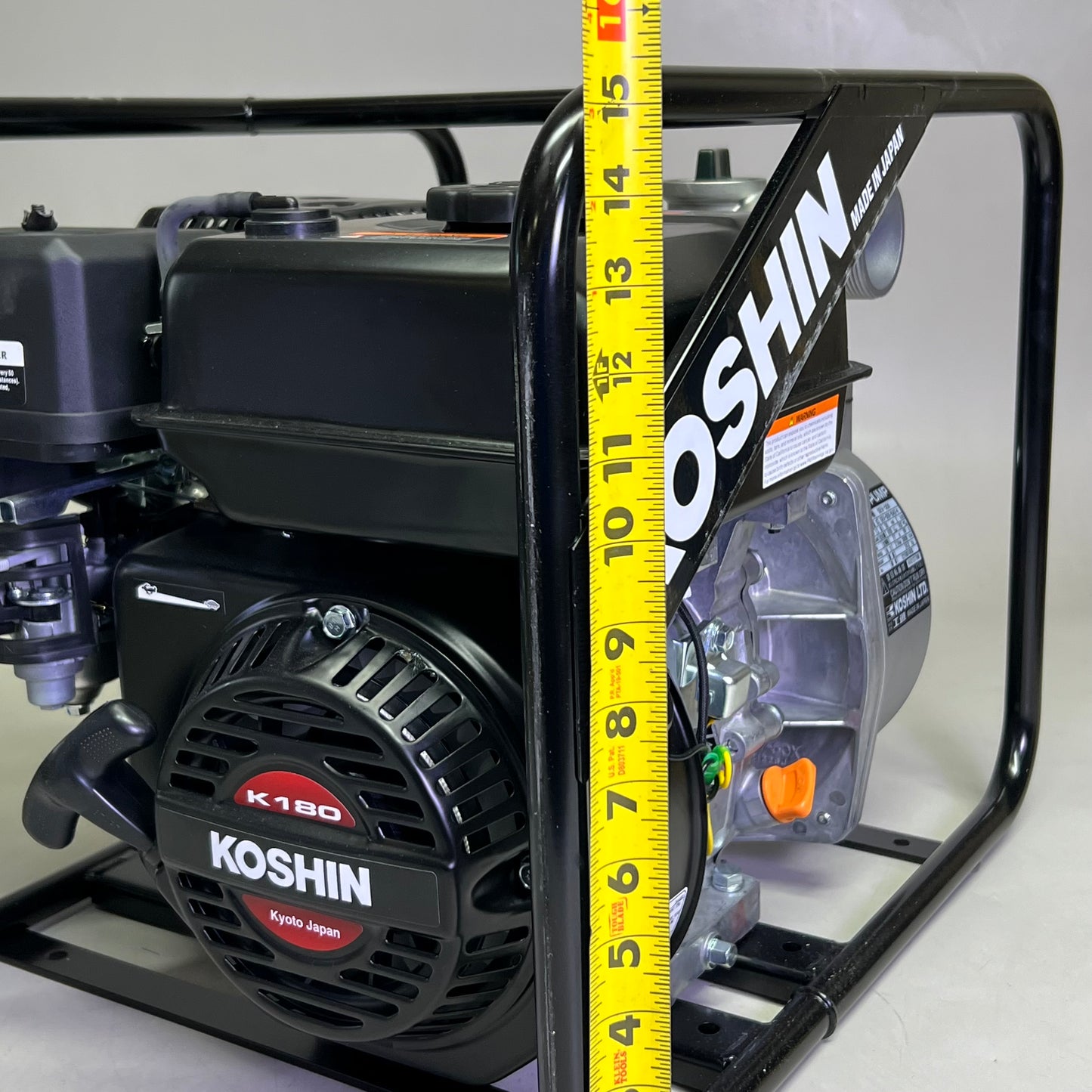 KOSHIN K180-3 Water Pump Sz 18" L x 15" W x 15" H, Grey & Black SEV-50X
