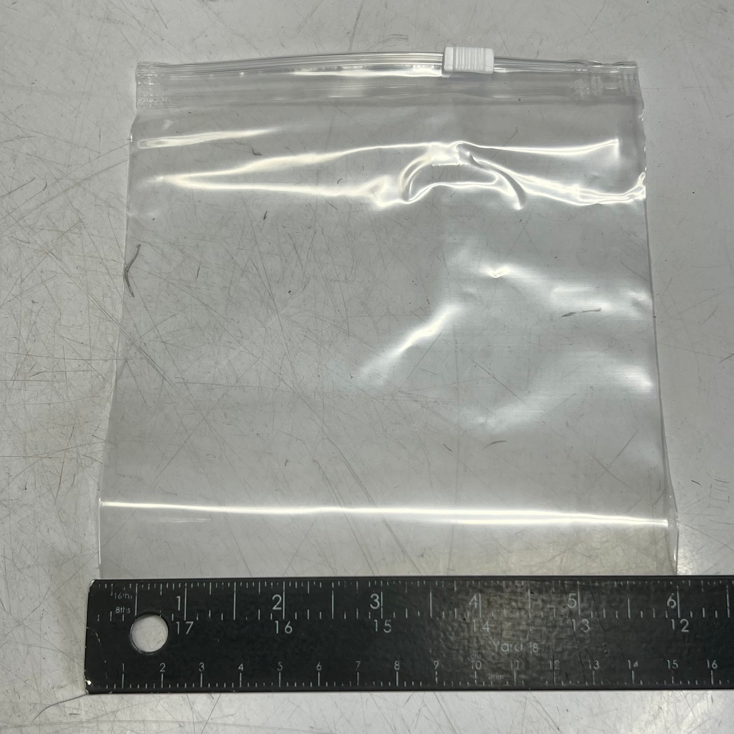 ZA@ INDUSTRIAL (250 PACK) Slider Top Bags 6" x 6" Clear 2000366 A