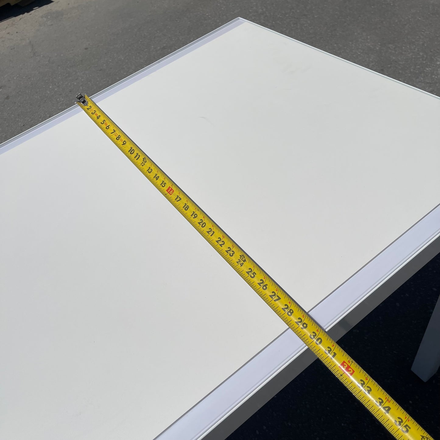 ZA@ CHANDLER Nesting Table White 54"x34"x30" WF3966 (AS-IS)