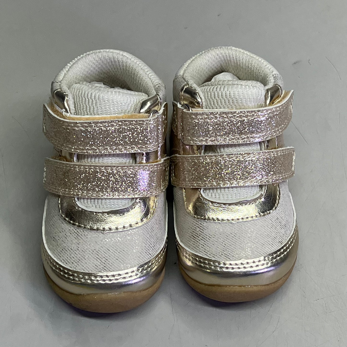 MUNCHKIN By Stride Rite Bennett Style Baby Sneaker Girls Sz 3M Gold MK000202
