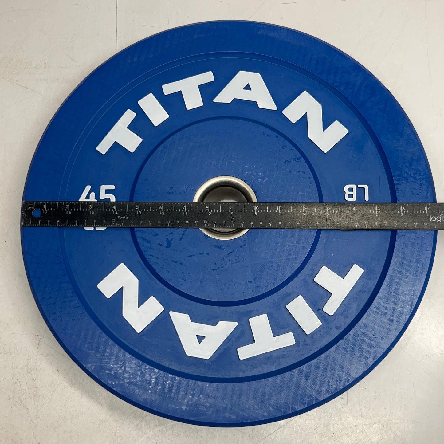 TITAN 45 LB. Single Economy Color Bumper Plate 430349