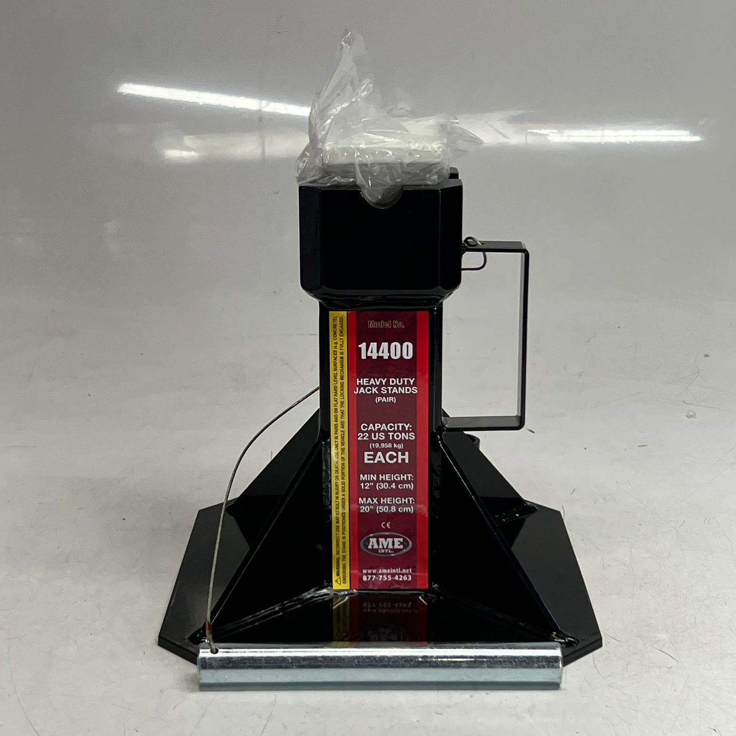 AME Heavy Duty Sturdy Heavy Gauge Steel Steel Jack Stands 22 Ton Capacity 14400