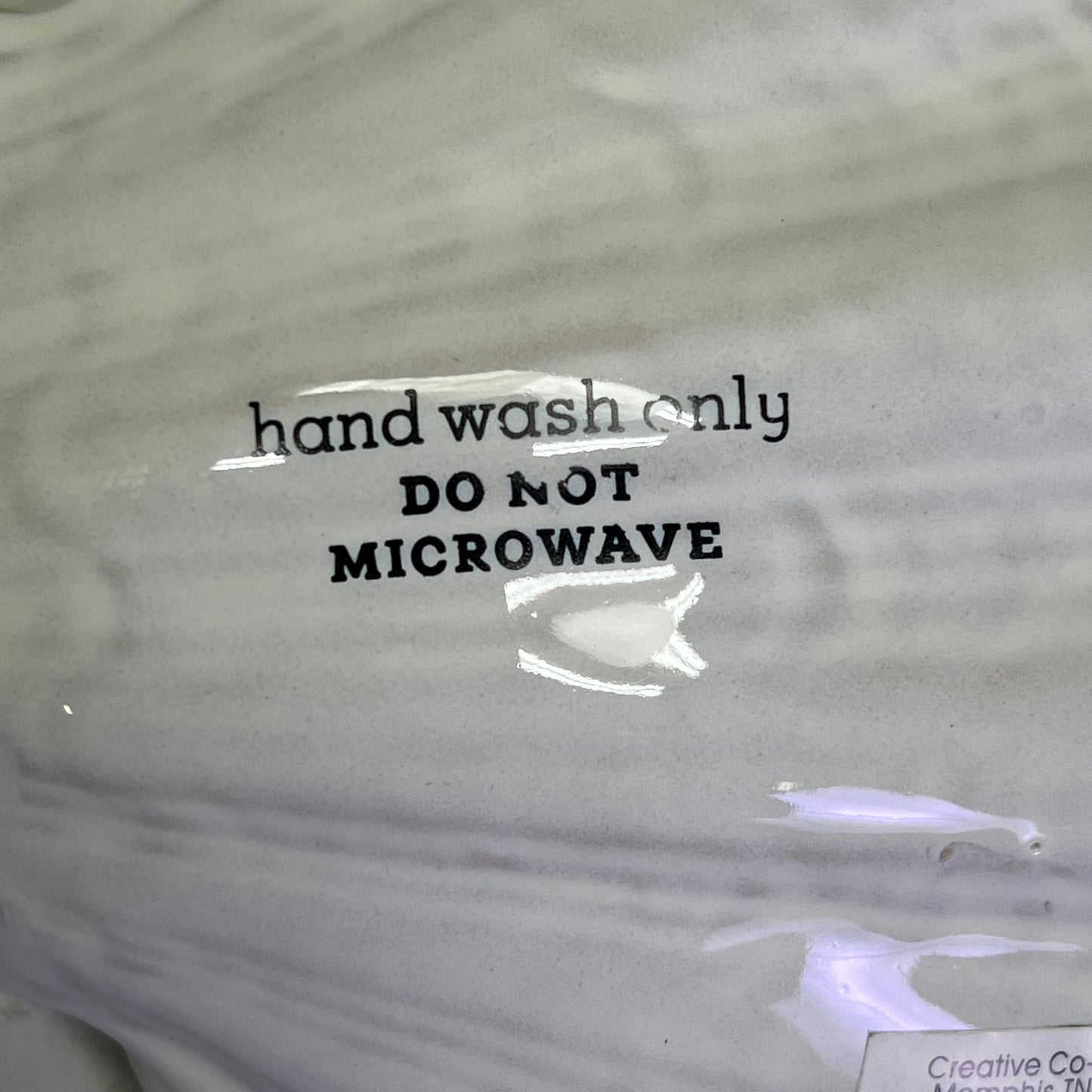 CREATIVE CO-OP (3 PACK) Reactive Crackle Glaze Stoneware Shell Plate White 8635