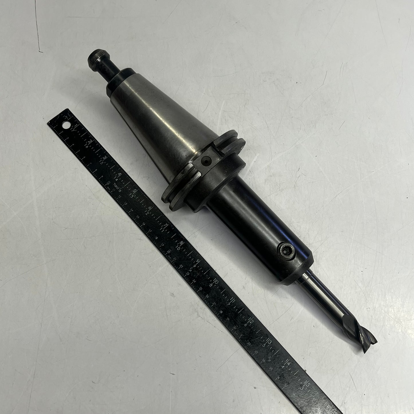 Cat 50 Heavy Duty End Mill Holder for CNC Machining W/ Bit ~ 3/4" I.D. (Used)