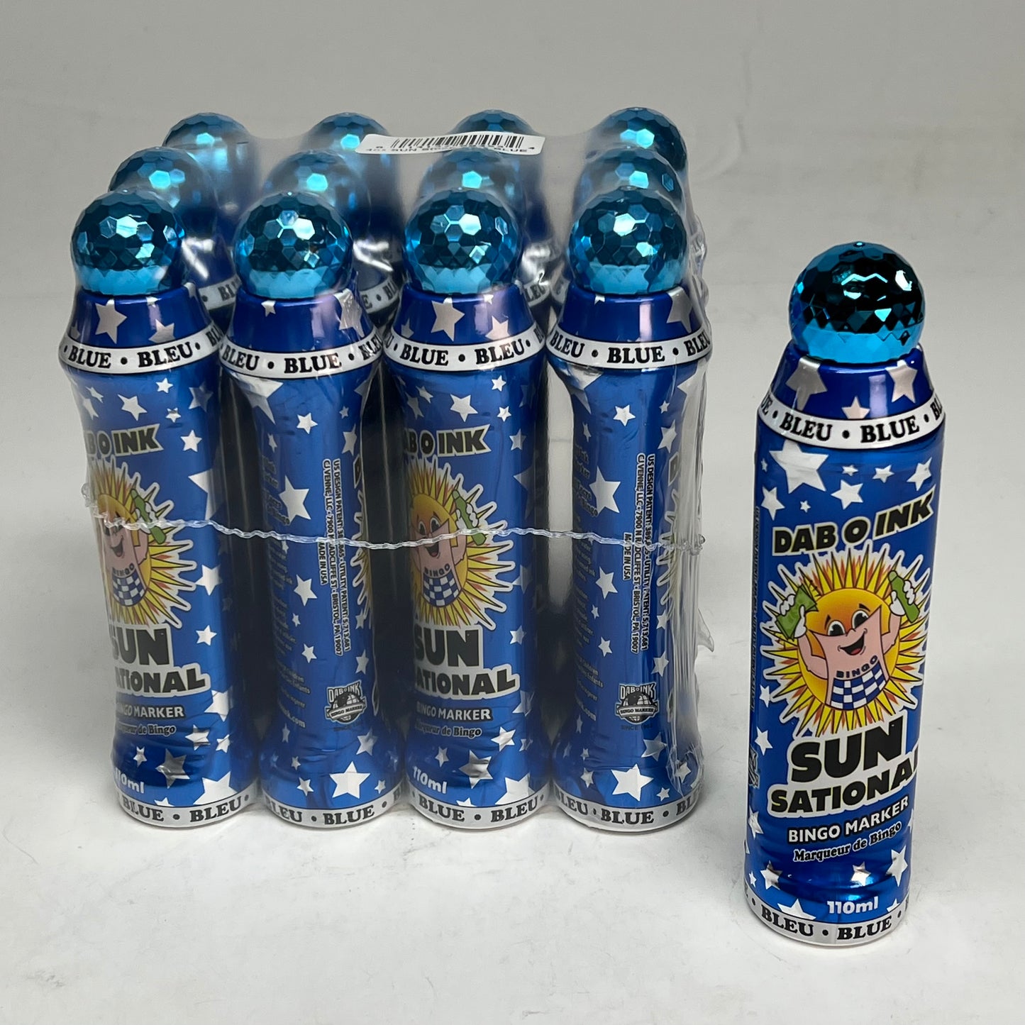 DAB O INK (12 PACK) Sun Sational Bingo Marker Bright Ink 110ml/4oz Blue D26