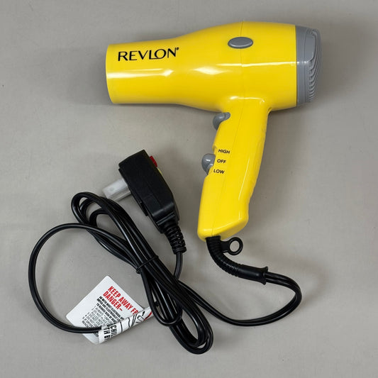 REVLON Super Lightweight and Compact 1875W Ionic Hair Dryer Yellow RV477