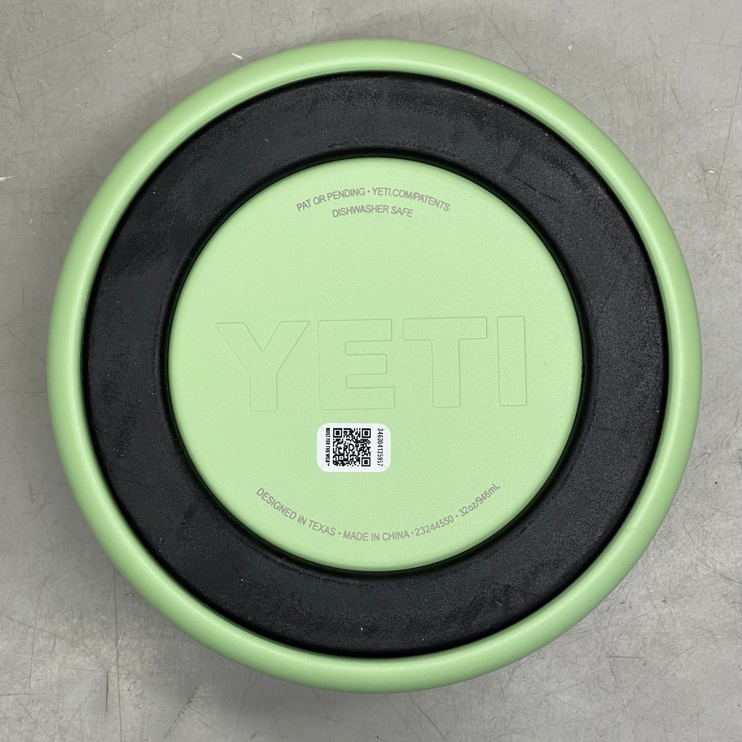 YETI Boomer Dog Bowl *HAS "CINTAS" Branding* 4 Cup (32 oz) Key Lime 4550