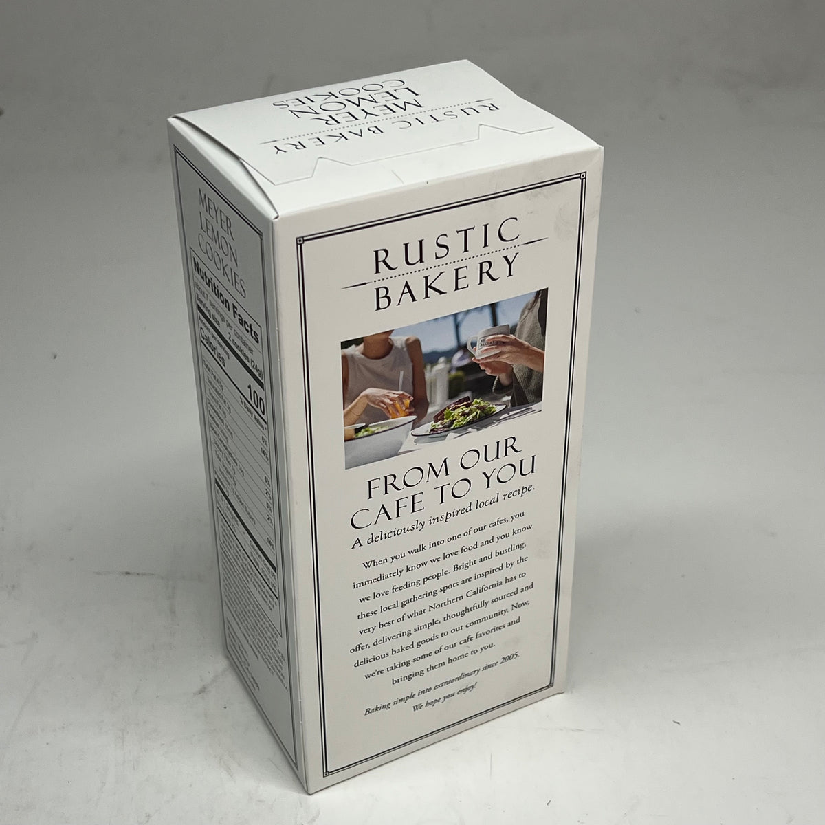 ZA@ RUSTIC BAKERY (6 PACK) Bright & Buttery Meyer Lemon Cookies 6oz BB 11/26