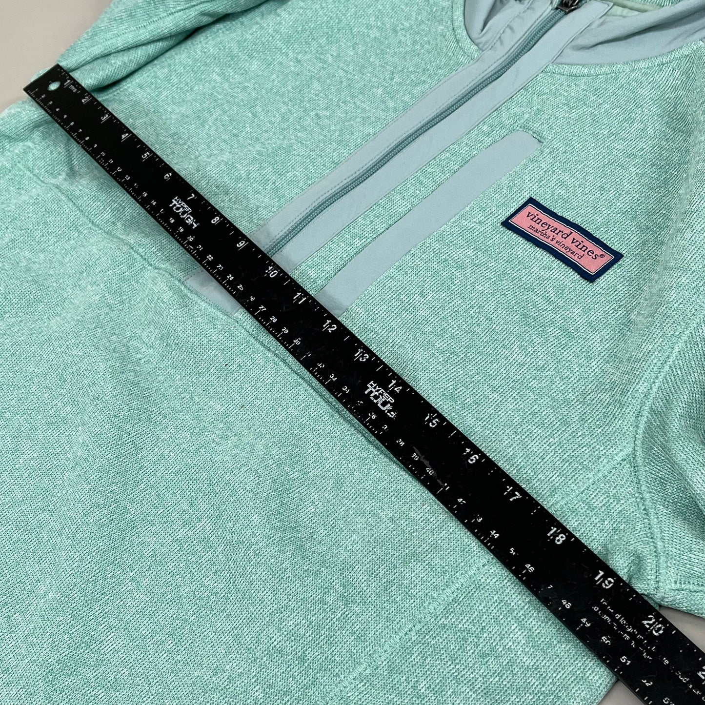 VINEYARD VINES Martha's Vineyard Men's Teal Green Half Zip Pullover Sz-M