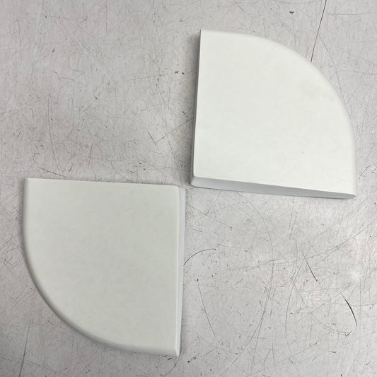 SWAN (2 PACK) Corner Shower Wall Soap Dish 4-3/4"W X 4-3/4"D White ES20000-010