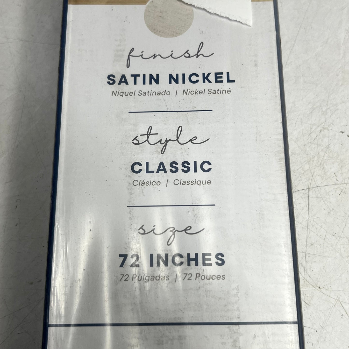 NATIONAL HARDWARE Classic Interior Barn Door Kit 72" Satin Nickel N700-002