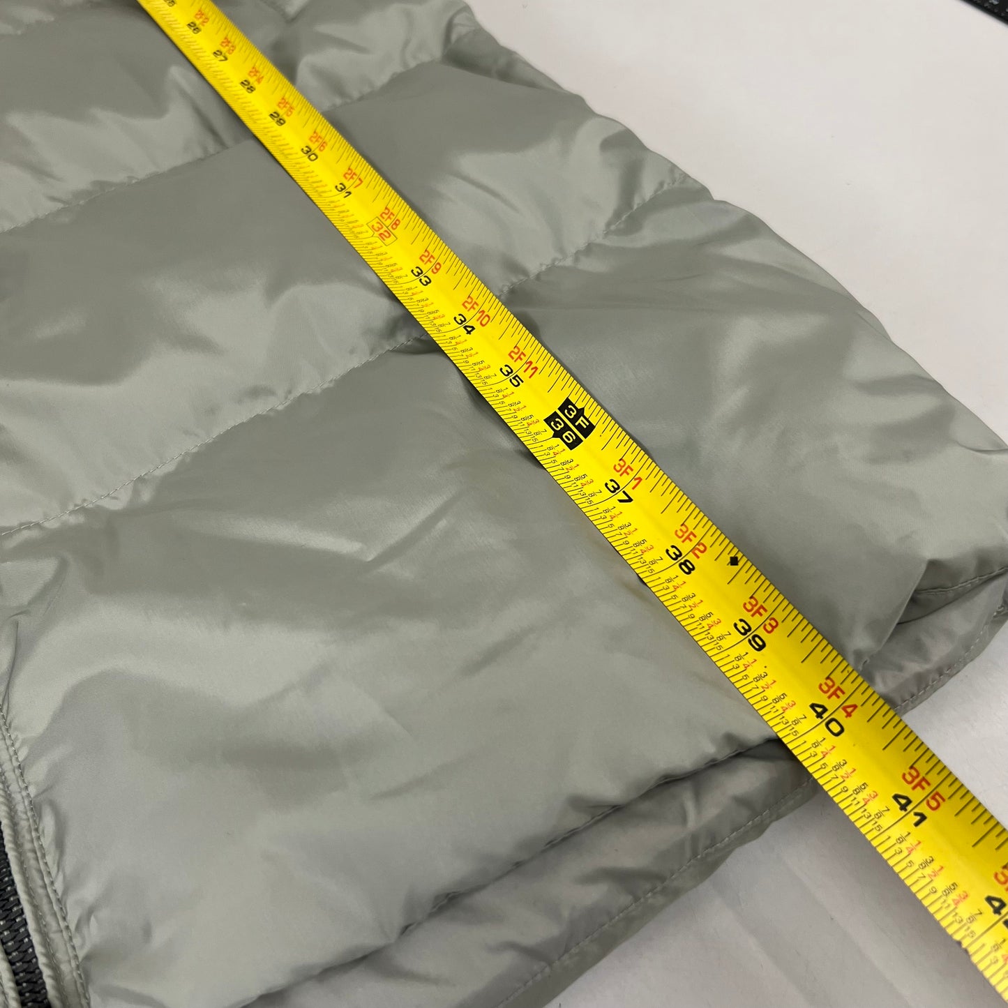 SAMSHIELD Elea Equestrian Sleeveless Winter Coat Down To Knees Women's Sz S Patine Green