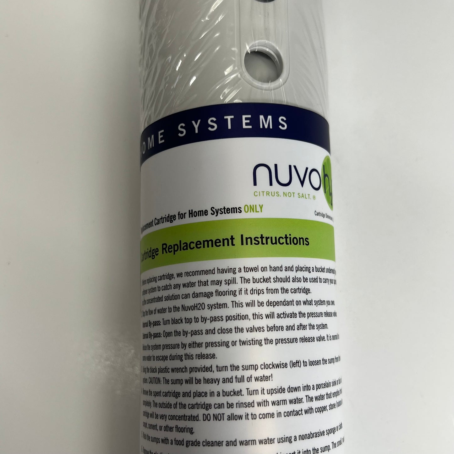 NUVO H2O Home Water Softener System Cartridge Homes up to 1,500 sqft HHP-2516