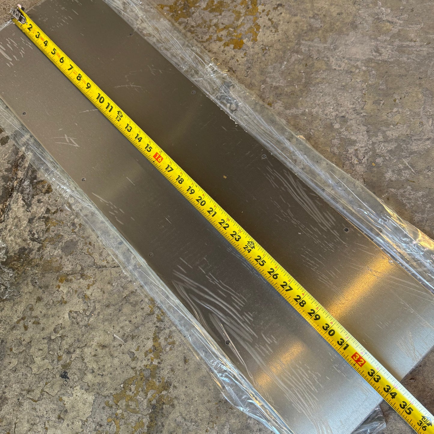 ALLEGION (5 PACK) Stainless Steel Kick Plate 8400 10" x 34" Grey US32D