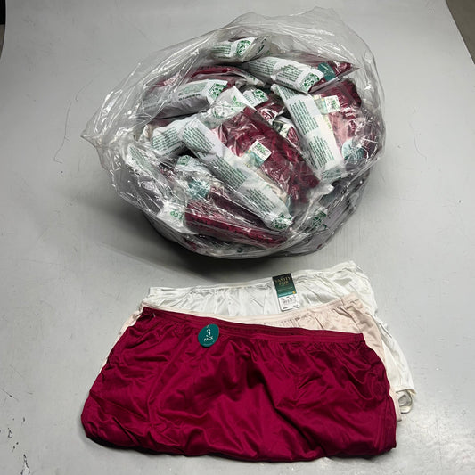 ZA@ VANITY FAIR Lot of Lingerie Perfectly Yours Ravissant Brief Women's Sz XL Cherry/Creme/White 15711