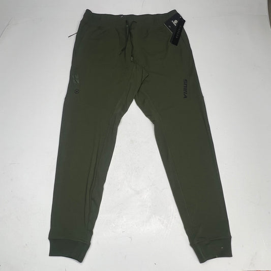 ICONX Drawstring Joggers Biofleece Construction Men's Sz XL Evergreen/Black