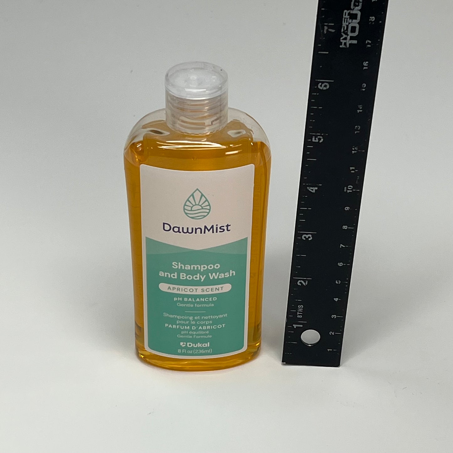 ZA@ DAWNMIST (6 PACK) Shampoo & Body Wash Apricot Scent Ph Balanced 8 Fl Oz  Orang|e VI08026