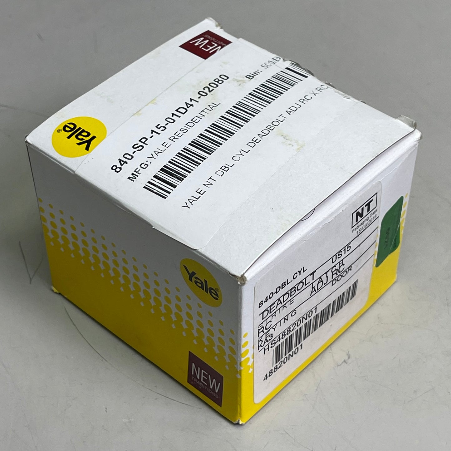 YALE Double Cylinder Deadbolt Satin Nickel 840-DBL.CYL
