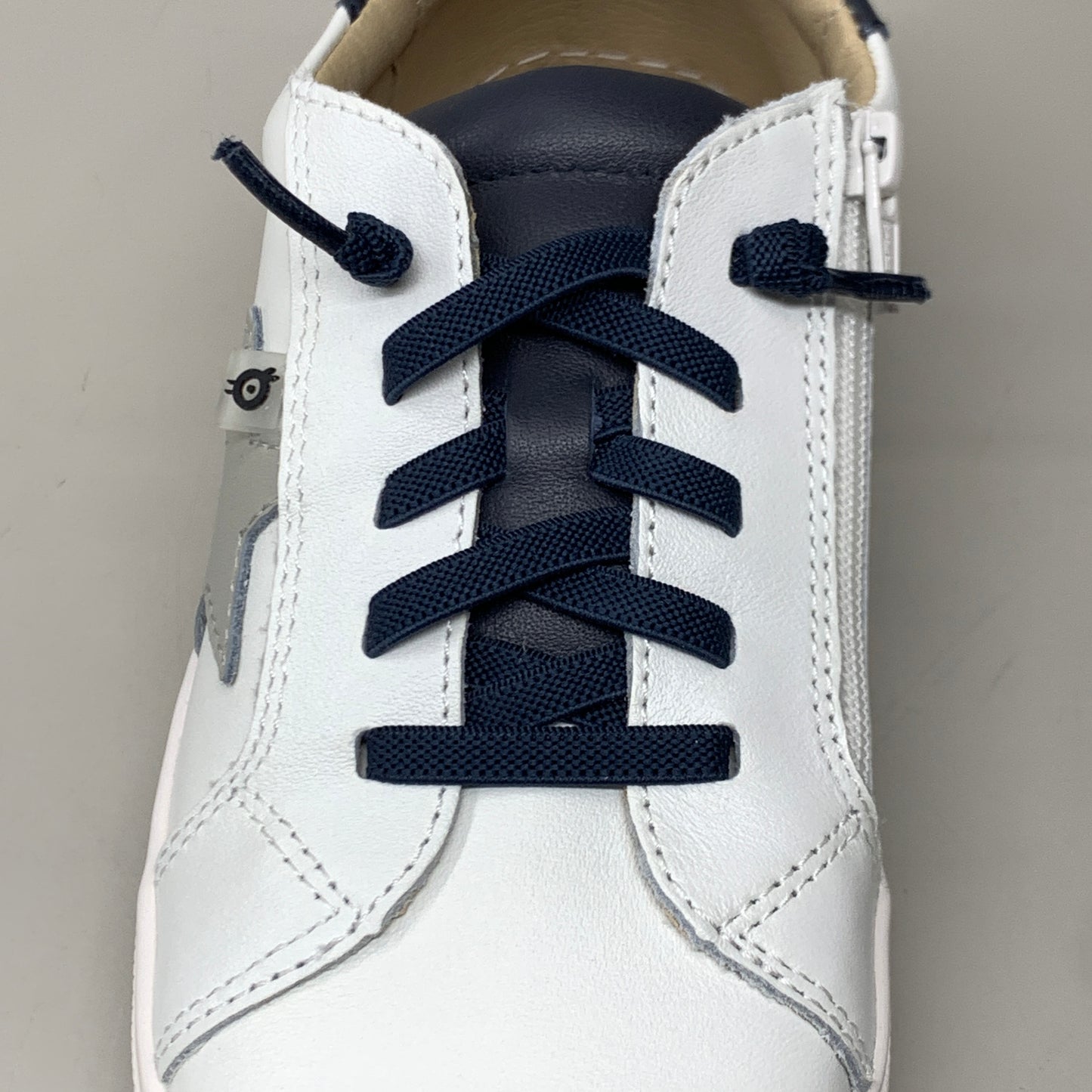 OLD SOLES Comet Runner Sneakers Kid’s Sz 10 EU 27 Snow/Navy/Gris #6149