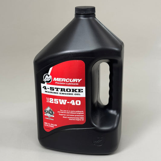 MERCURY 4-Stroke Marine Engine Oil SAE 25W-40 Use in 4 Cycle Outboard 8M0078628