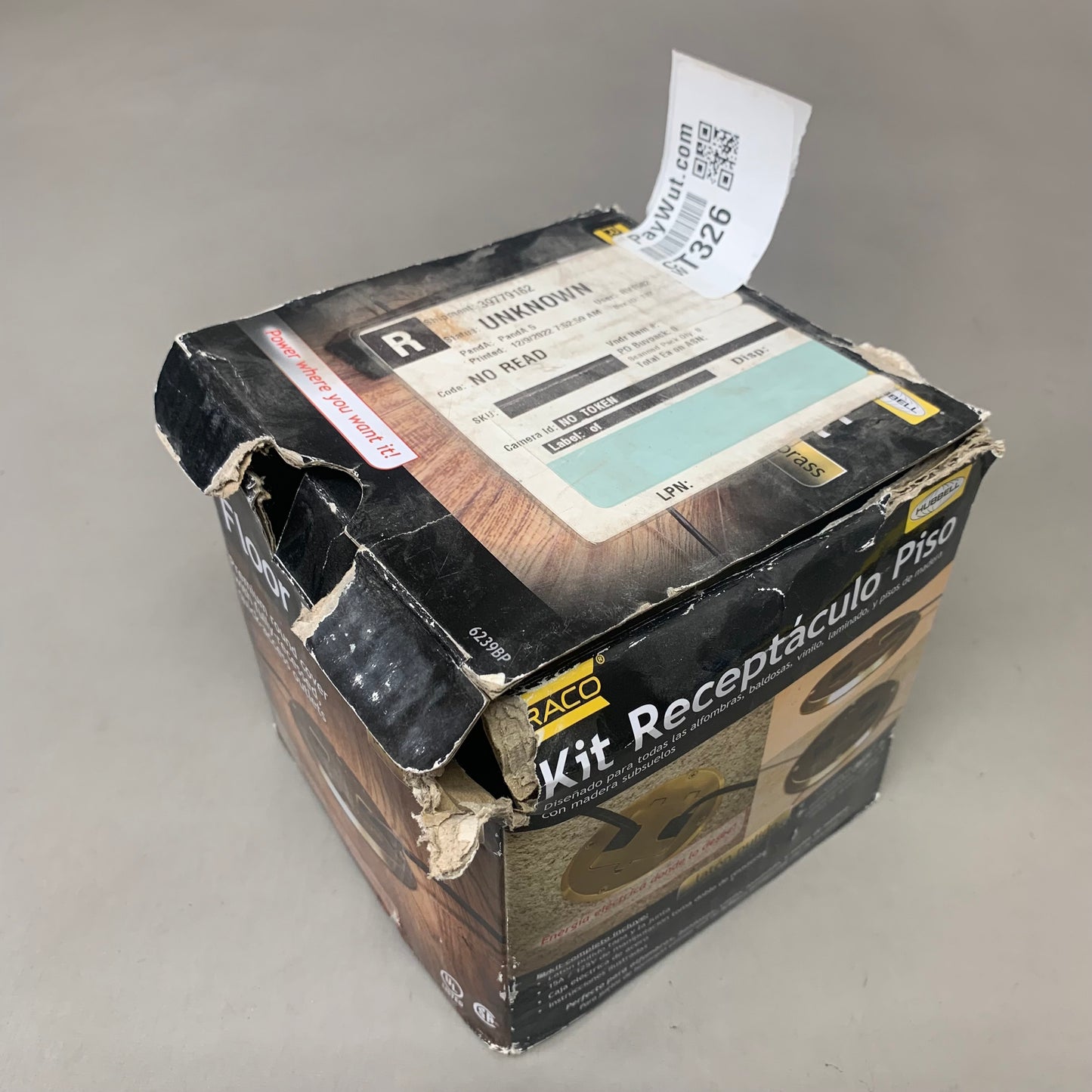 RACO Floor Box Kit Polished Brass 39779162