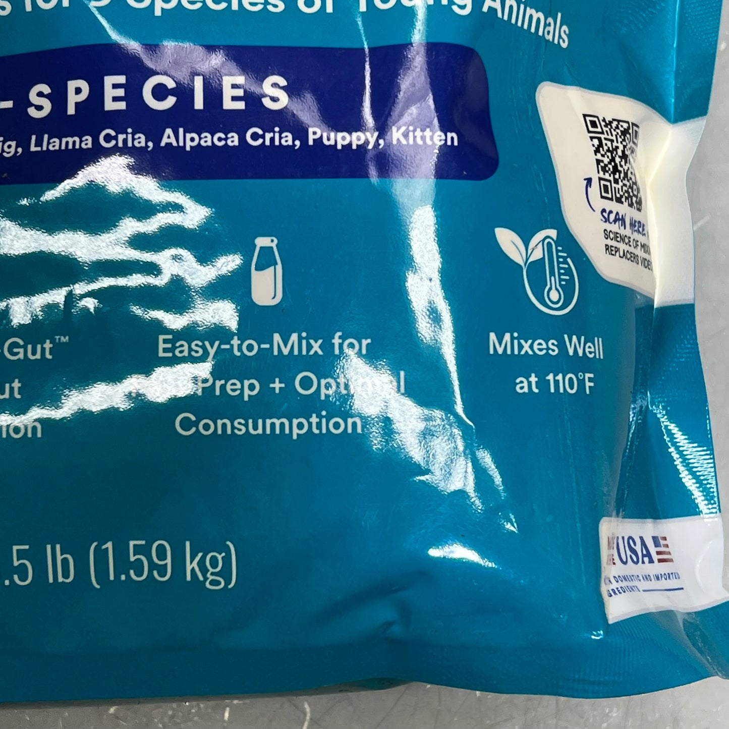 NURSE ALL All-Milk Replacer W/ Probiotics Multi-Species 3.5lbs White BB 03/26