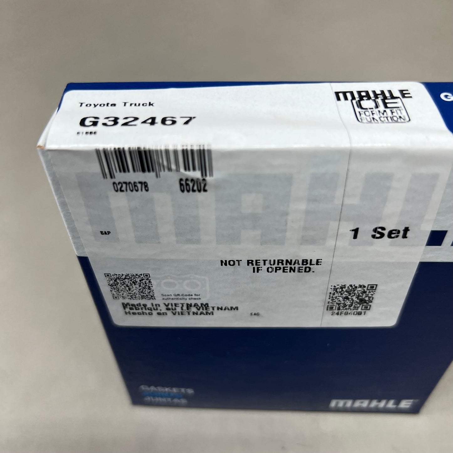 MAHLE Fuel Injection Throttle Body Mounting Gasket For Toyota & Lexus Black G32467