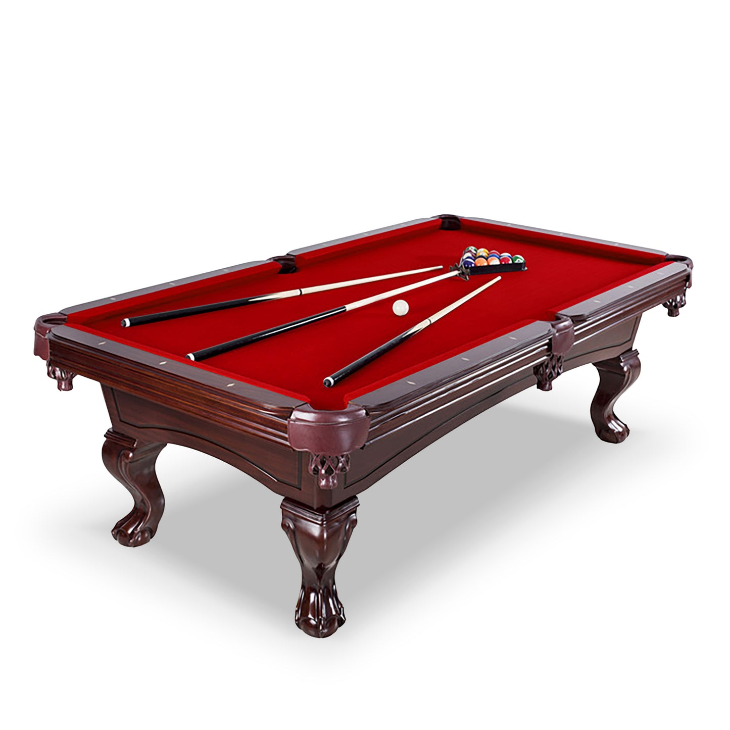 Z@ HATHAWAY Augusta Pool Table Mahogany Finish 8 ft BG2527A (New)