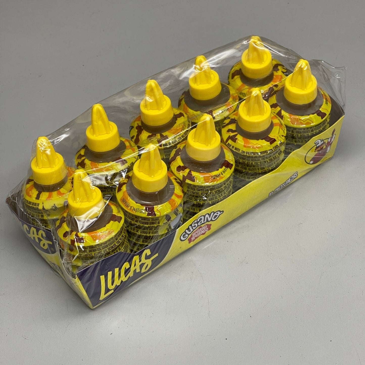 ZA@ 300 Bottles! LUCAS Gusano Tamarind Hot Liquid Candy 1.26 oz (New) B