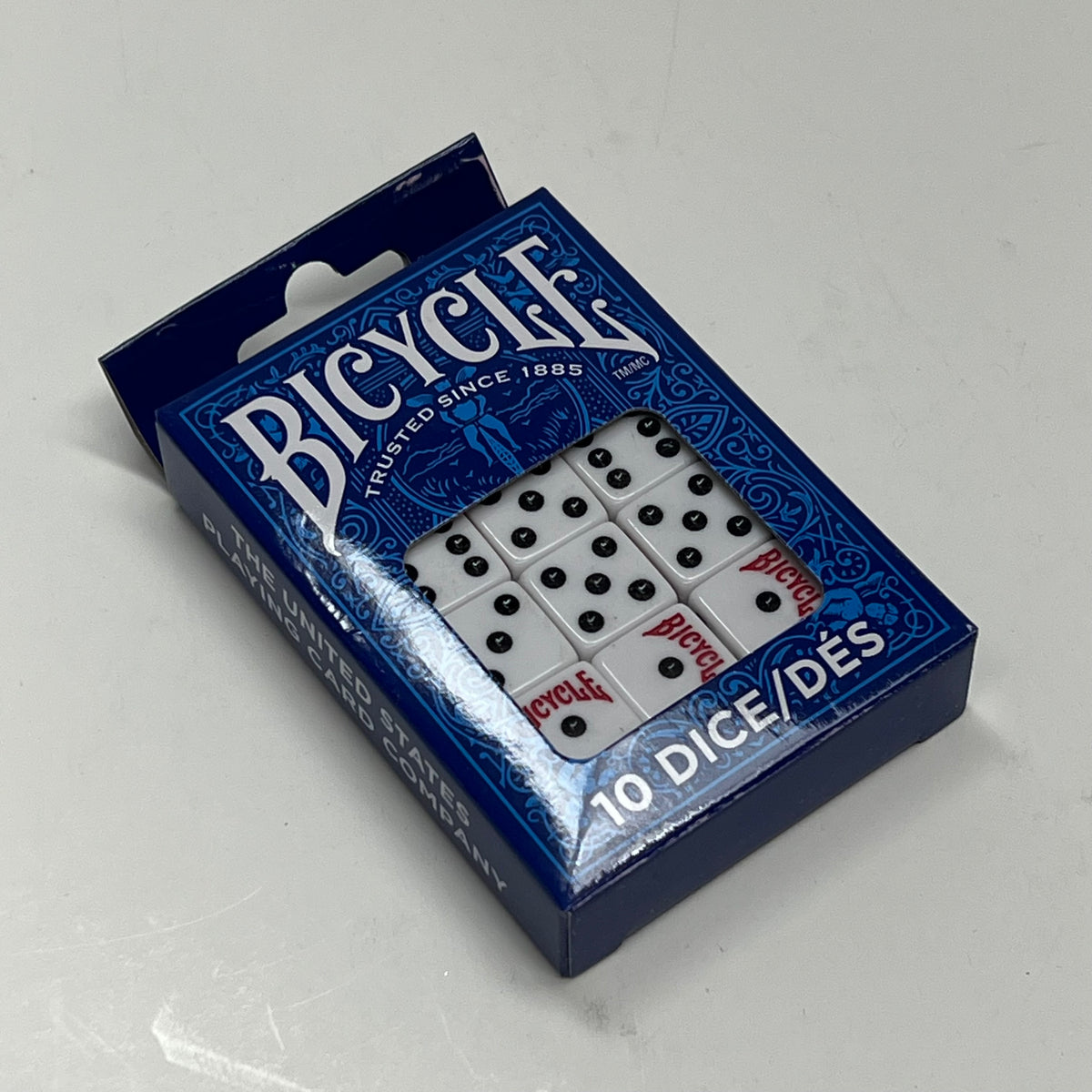 ZA@ BICYCLE (2 PACK, 10 EACH) Playing Rolling Dice 6 Sided Black/White