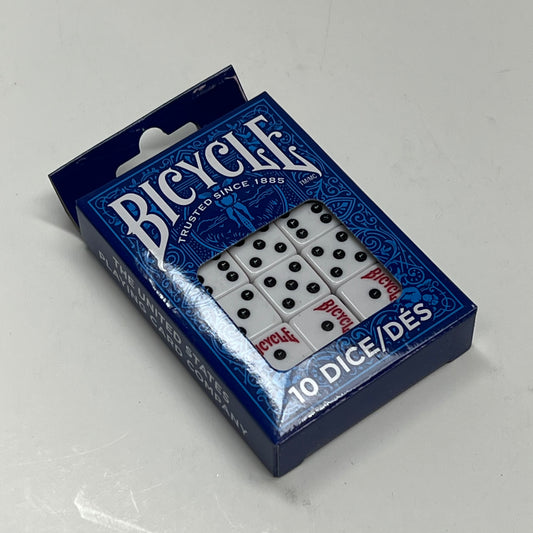 ZA@ BICYCLE (2 PACK, 10 EACH) Playing Rolling Dice 6 Sided Black/White